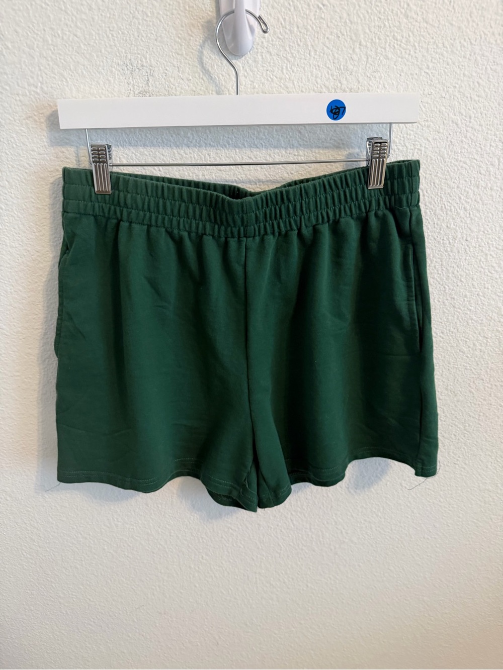 Everyday Elastic Waist Athletic Shorts — Forest Green